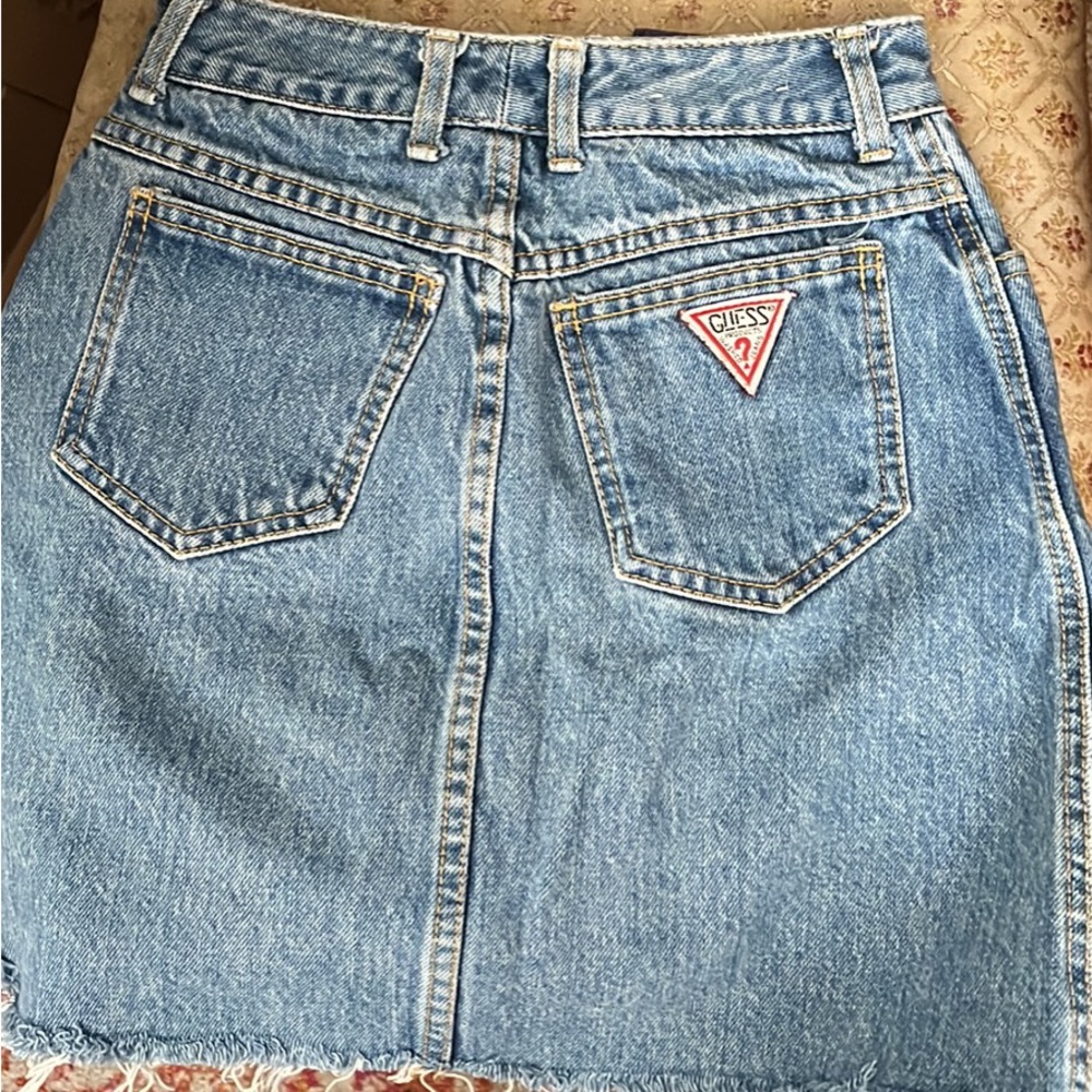 Guess High-Waisted Denim Skirt